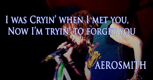 I was cryin' when I met you Now I'm tryin' to forget you
