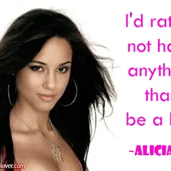 I'd rather not have anything than be a liar.