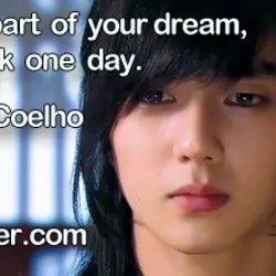 If I am really a part of your dream, you'll come back one day.