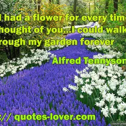 If I had a flower for every time I thought of you...I could walk through...