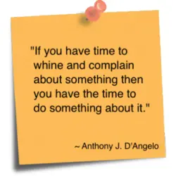 If you have time to whine and complain about something then you have the time...
