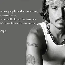 If you love two people at the same time, choose the second one. Because if...