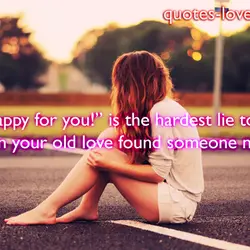 "I'm happy for you!" is the hardest lie to tell when your old love found...