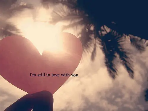 I'm still in love with you.