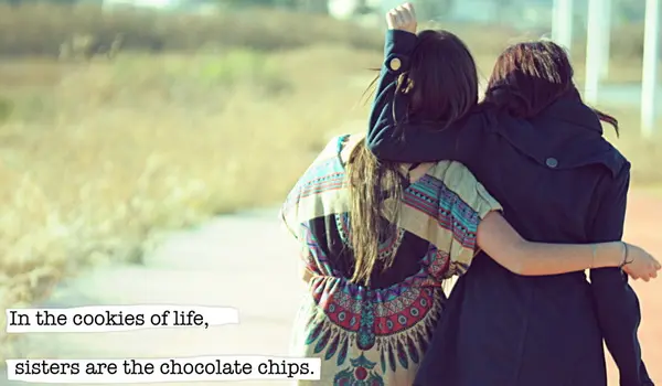 In the cookies of life, sisters are the chocolate chips