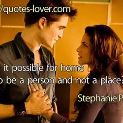 Is it possible for home to be a person and not a place?