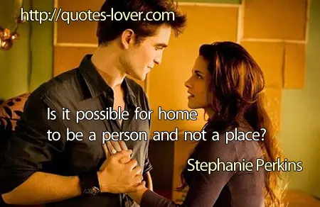 Is it possible for home to be a person and not a place?
