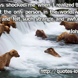 It always shocked me when I realized that I wasn’t the only person in the...