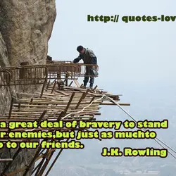 It takes a great deal of bravery to stand up to our enemies, but just...