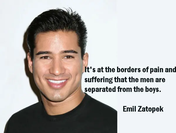 It's at the borders of pain and suffering that the men are separated from the boys.