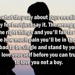 It's true what they say about guys needing to show how they feel not just...