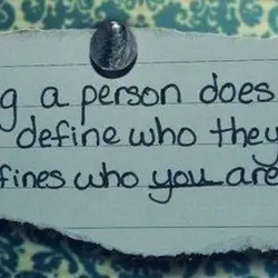 Judging a person does not define who they are It defines who you are