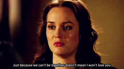 Just because we can't be together doesn't mean I won't love you.