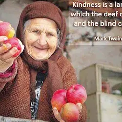 Kindness is a language which the deaf can hear and the blind can see.