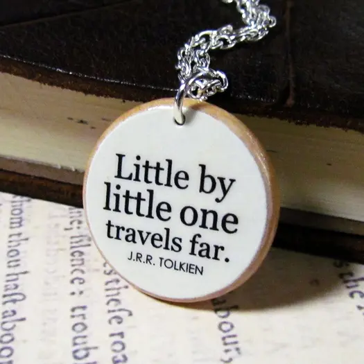 Little by little one travels far. 