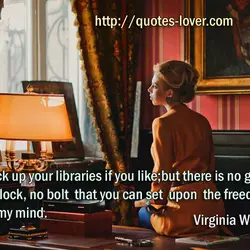 Lock up your libraries if you like; but there is no gate, no lock, no...