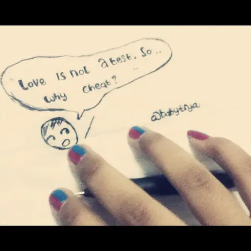 Love is not a test so why cheat?