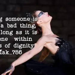 Loving someone is not a bad thing, as long as it is done within limits...
