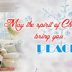 May the spirit of Christmas bring you peace