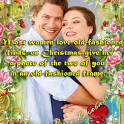 Most women love old-fashioned finds, on Christmas give her a photo of the two of...
