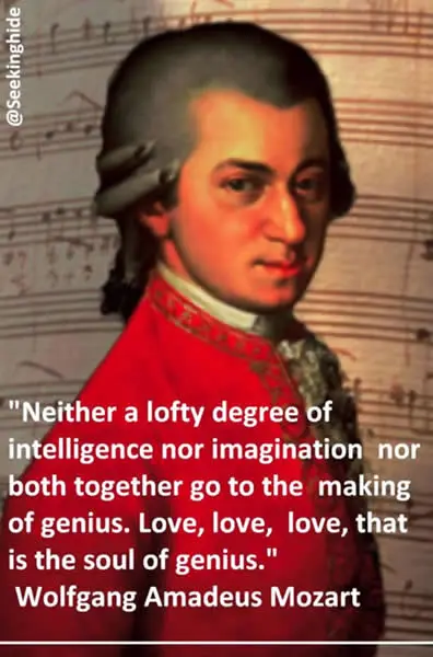 Neither a lofty degree of intelligence nor imagination nor both together go to the making of genius. Love, love, love that is the soul of genius