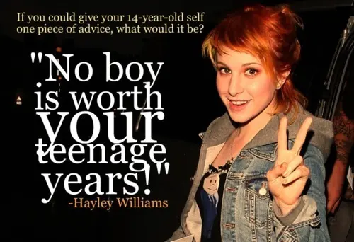 No boy is worth your teenage years.