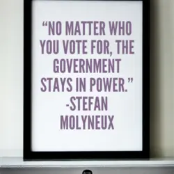 No matter who you vote for. The government stays in power