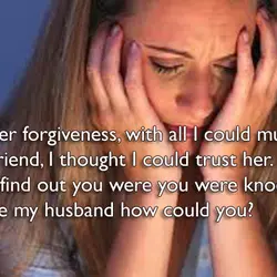 Now after forgiveness, with all I could muster I had a friend, I thought I...