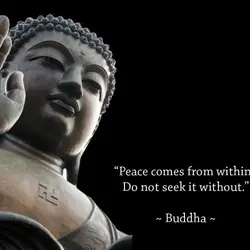Peace comes from within, do not seek it without