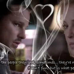People are terrible to the people they love, sometimes they're mean. It isn't fun, but...
