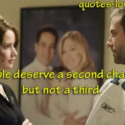 People deserve a second chance, but not a third.