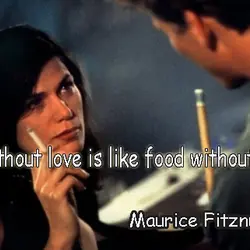 Sex without love is like food without taste