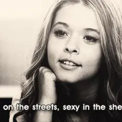 Shy on the streets, sexy in the sheets.