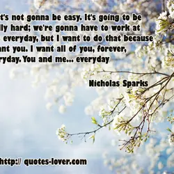 So it's not gonna be easy. It's going to be really hard; we're gonna have...