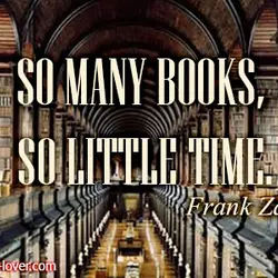 So many books, so little time.