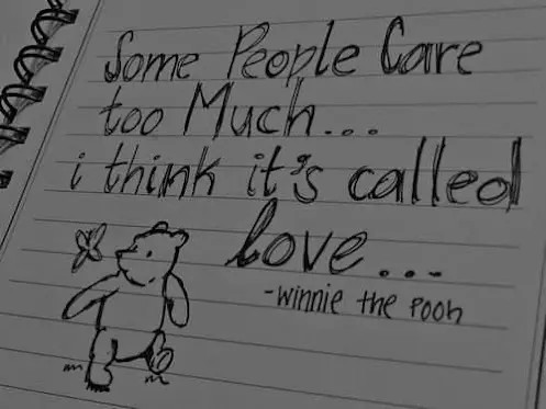 Some people care too much... I think it's called love