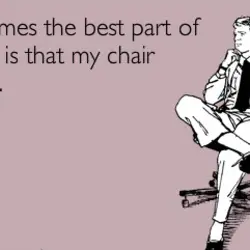 Sometimes the best part of my job is that my chair swivels