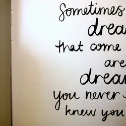 Sometimes the dreams that come true are the dreams you never even knew you had.