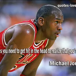 Sometimes you need to get hit in the head to realize that you're in a...