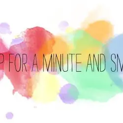 Stop for a minute and smile