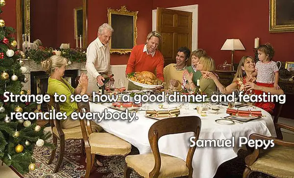 Strange to see how a good dinner and feasting reconciles everybody .