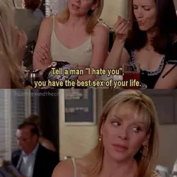 Tell a man "I hate you" you have the best sex of your life. Tell...
