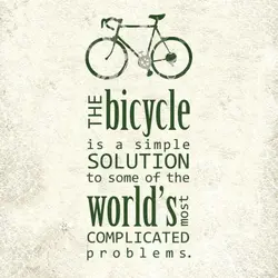 The bicycle is a simple solution to some of the world's most complicated problems