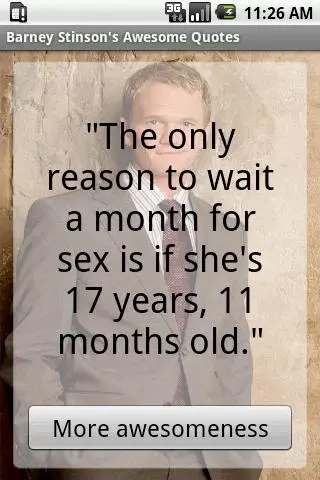 The only reason to wait a month for sex is if she's 17 years, 11 months old