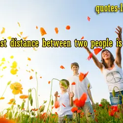 The shortest distance between two people is a smile