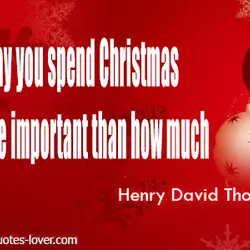 The way you spend Christmas is far more important than how much.