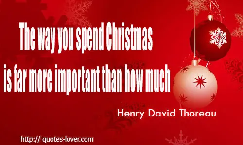 The way you spend Christmas is far more important than how much.