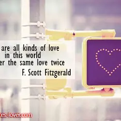 There are all kinds of love in this world but never the same love twice.