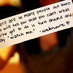 There are so many people out there who will tell you that you can't. What...