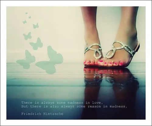 There is always some madness in love. But there is also always some reason in madness 